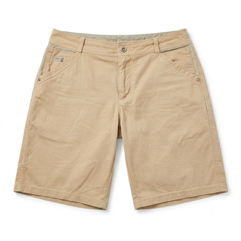 KUHL Radikl Shorts Mens Size 32 Tan‎ Khaki Outdoor Hiking Stretch 10" Inseam